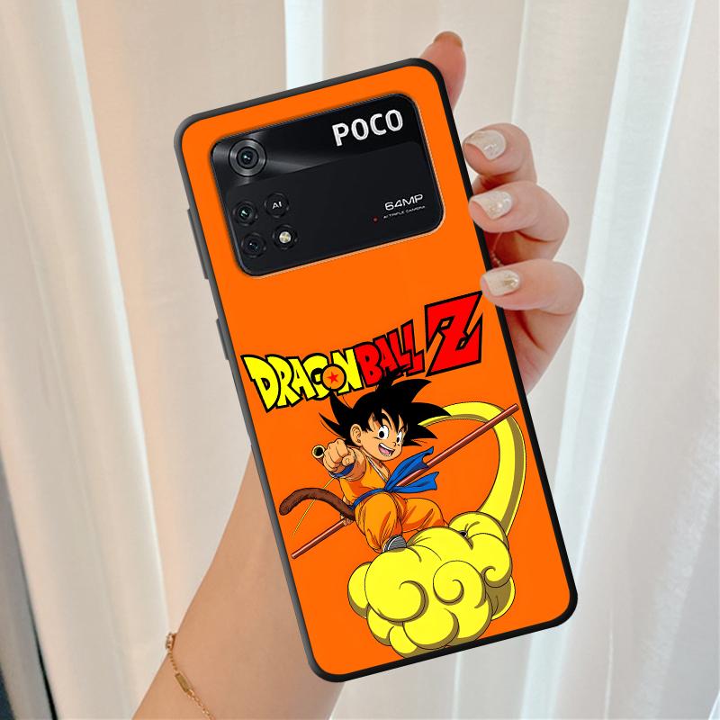 Dragon Ball Son Goku Cloud Black Soft Phone Cover Case for Xiaomi Poco F1 F3 X3 X4 X5 X7 Pro C61 C40 C50 M5 C71 M3 M4 M7 Pro C75