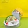 Durian Shape Cats Rubbing Toys with Cat Mint Rubs Face Brush Tooth Cleaning Hair Remover Brush Interesting Pet Grooming Supplies