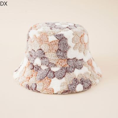 DX~~~ New Flower Women's Flat Top Korean Version Small Fresh Korean Version Warm Fisherman Hat