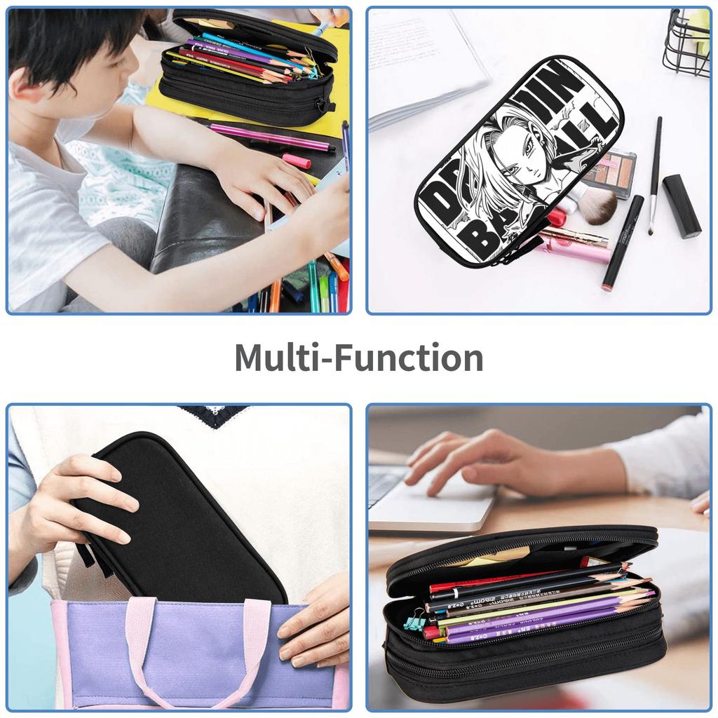 Custom Dragon Ball Manga Style Large Capacity Bags for Child School Pencil Bag for Boys Gilrs Kids