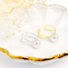Lala Christie Women's Ear Cuff with Akoya Pearl, Single Pearl, 18K Gold, Le56-0009-yg