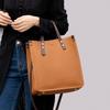 Genuine Leather Vertical Tote Handbags For Women  Trend Designer Large Capacity Shoulder Crossbody Bags