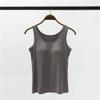 Modal Women's Wireless Strappy Tank Top with Built-in Bra Cups for Yoga