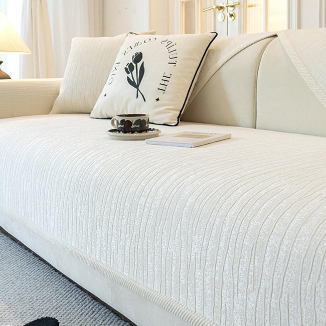 French Cream Wind Sofa Cushion Universal In All Seasons  New Non-Slip Seat Cushion Premium Leather Sofa Cover Cover Cloth