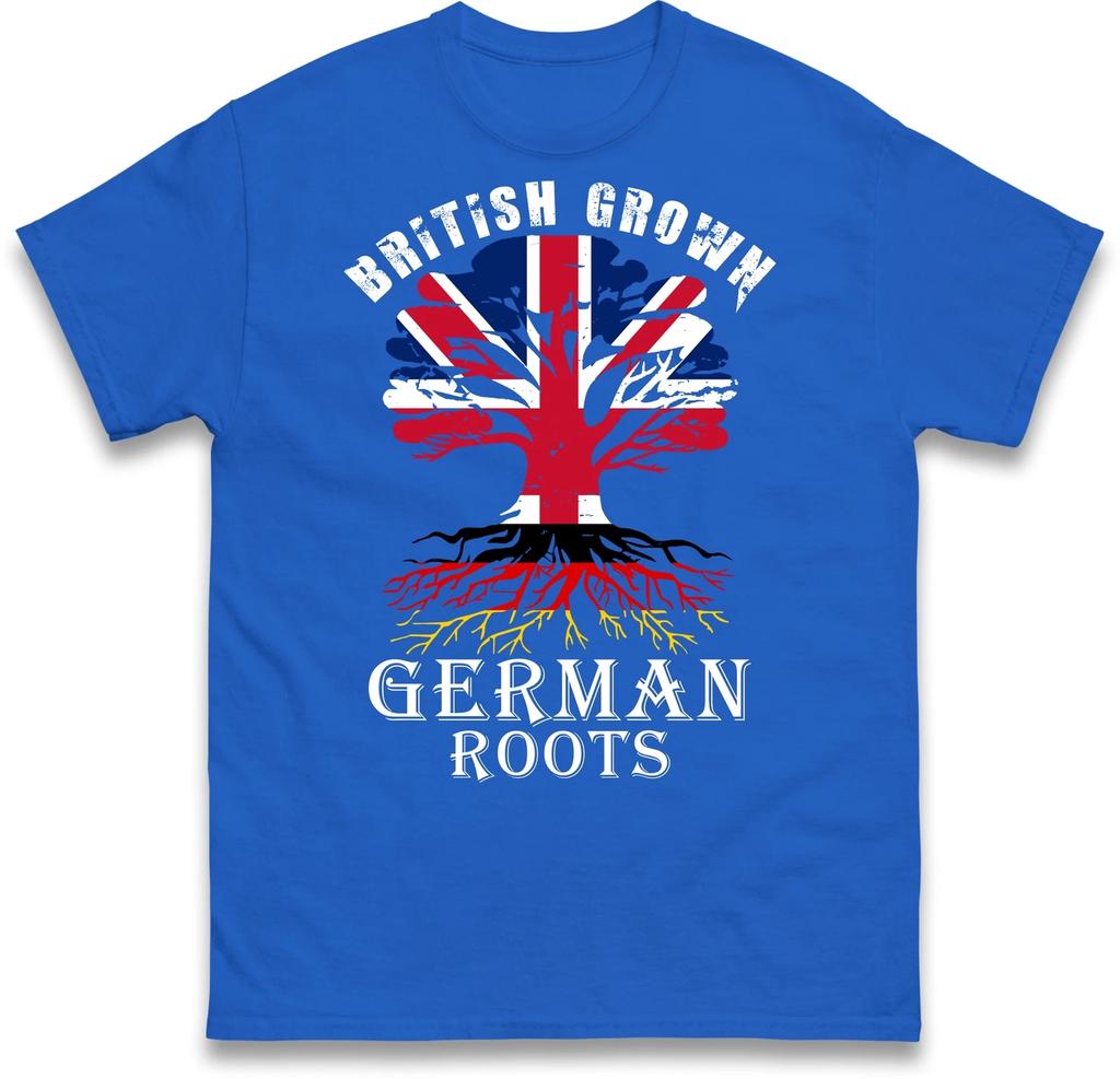 Großbritannien T-Shirt, Deutsche Wurzeln T-Shirt, Patriot T-Shirt, In Großbritannien angebautes Tee