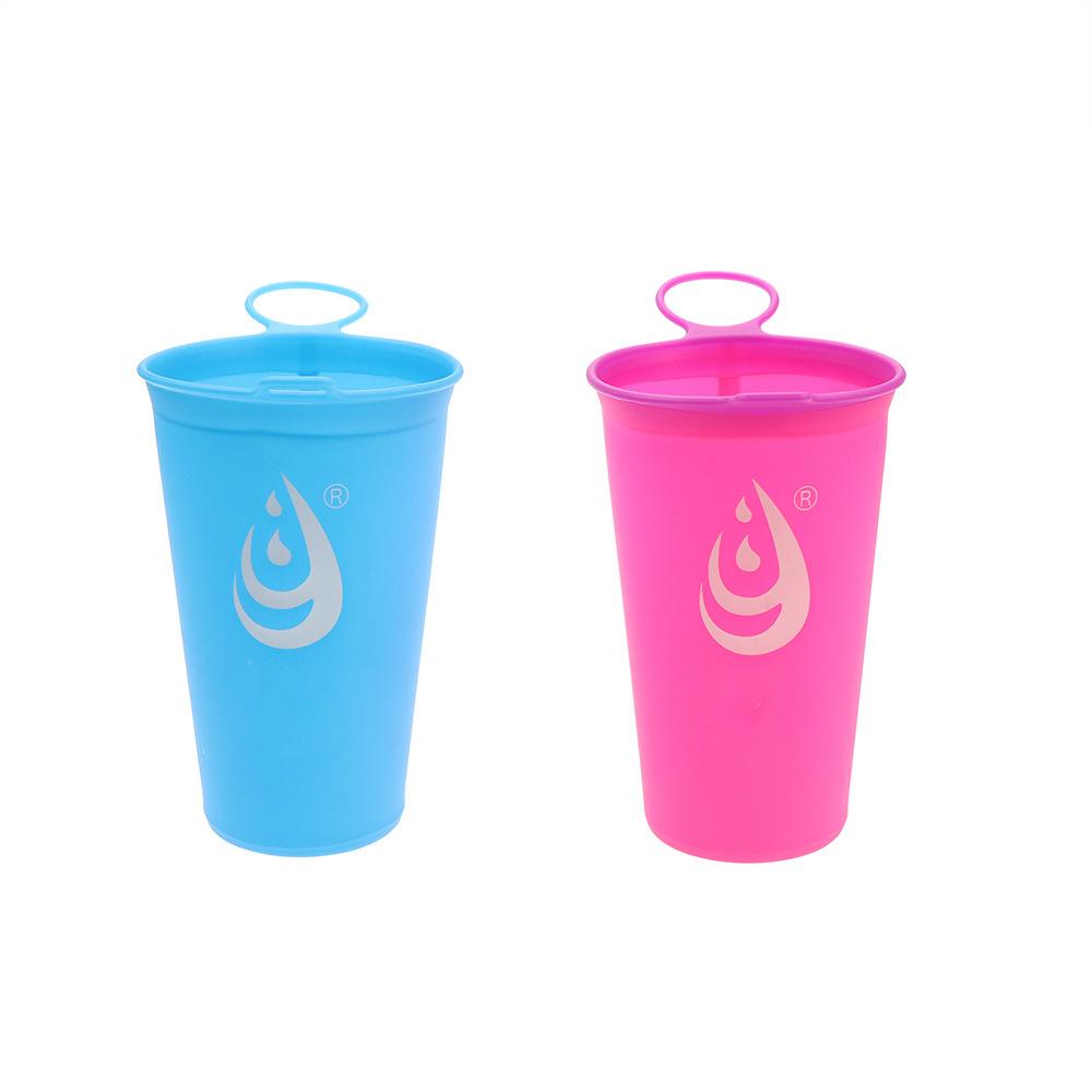 200ml Sports Events Marathon Water Cup Random Color Outdoor Soft Water Bottle Sports Water Bottle BPA FREE Running