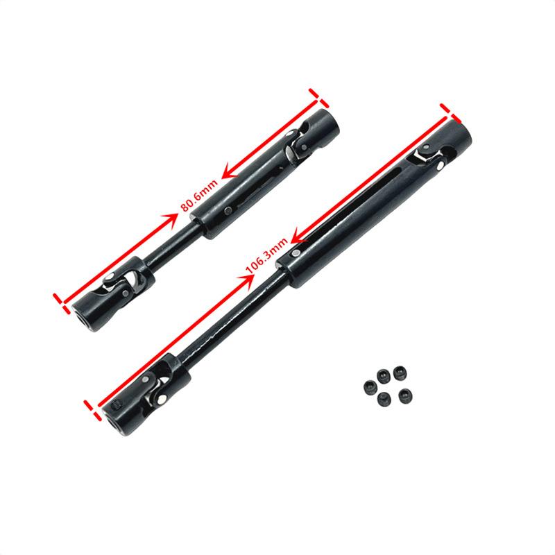 Metal Upgrade Remote Control Car Universal Joint Drive Shaft  Fit For WPL 1/16 C44 C34 FJ45