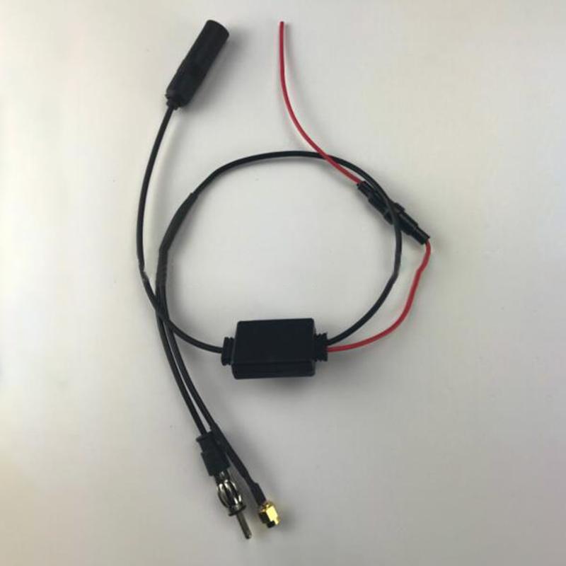 1 buc FM/AM Dab + auto antenă aeriană Splitter cablu adaptor radio semnal amplificator antenă semnal Booster 88-108Mhz