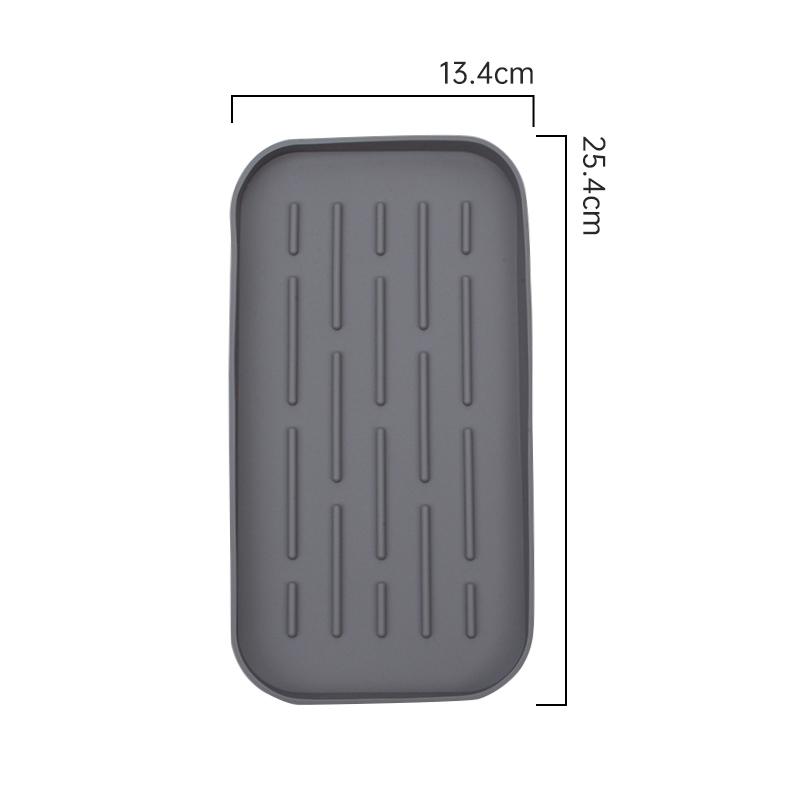 New Kitchen Tableware Tray Multifunctional Mat Rectangular Coaster Silicone Drain Tray Fruit and Vegetable Non Slip Storage Tray silicone 4800₽