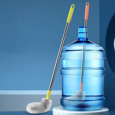 Seau Ménager Brosse à Laver avec Manche en Acier Inoxydable Distributeur d'Eau en Plastique Seau à Eau Brosse de Nettoyage Gadgets Nettoyants