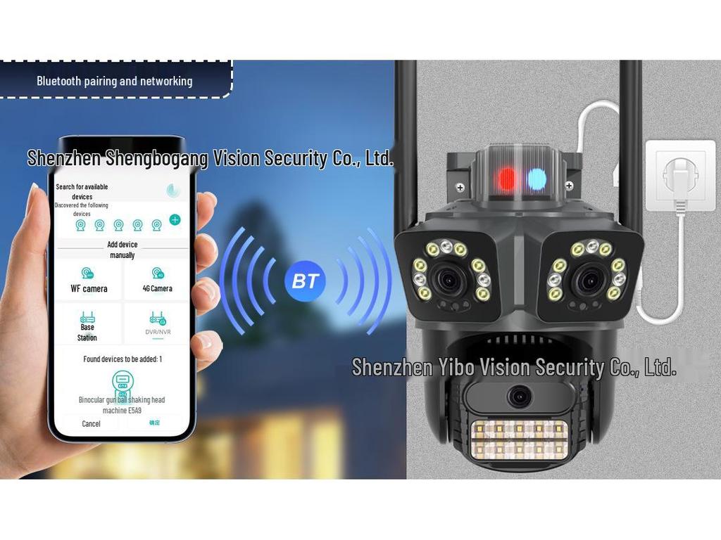 ICSEE Dual WiFi HD Surveillance Camera with Night Vision