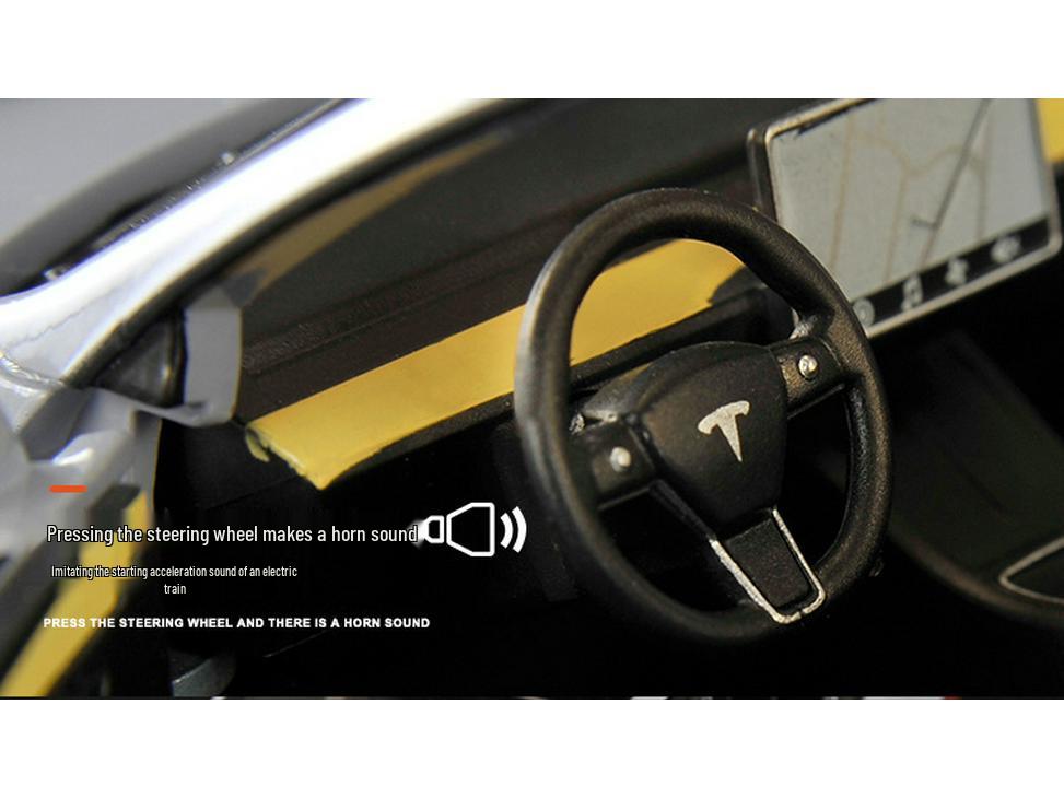 XLG1:24 Tesla Model Y Alloy Car Simulation Sedan Ornament Toy for Children.