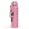 1PC Jesus Is Life Faith Lettering Art 750ml Color Plastic Sports Water Bottle Leakproof Flip Straw Lid Suitable for Sports Office Home Use