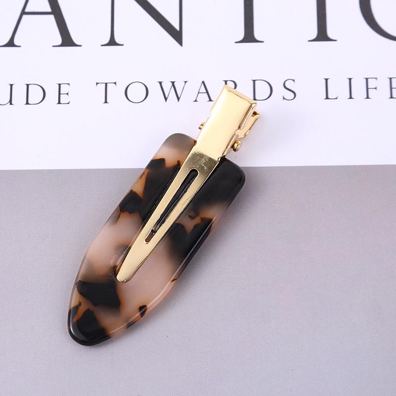 

Бесшовная заколка для волос из корейского ацетата для женщин - 2024 Элегантная заколка для челки и боковая заколка для умывания лица и макияжа, укладки волос.