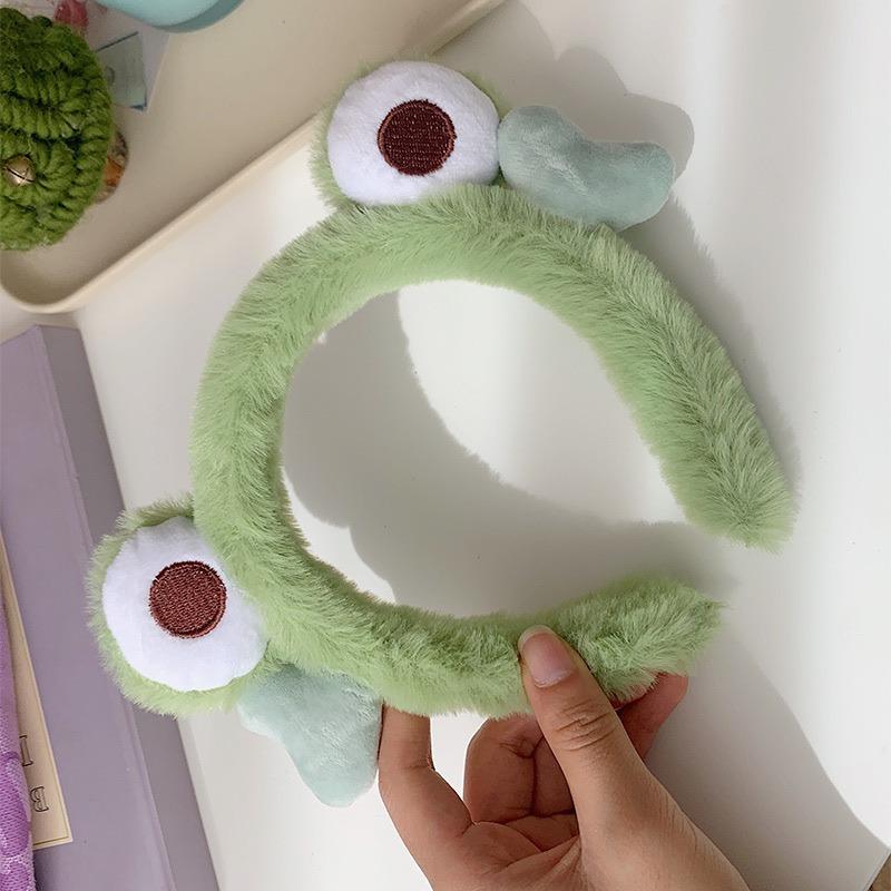 Cute Frog Panda Plush Hair Band Party Hair Hoop Wash Face Headband Cartoon Headwear Hair Accessories for Women