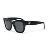 Square Sunglasses With Gray Lenses And Heart Shape Women Sunglasses Black CH5478-C501