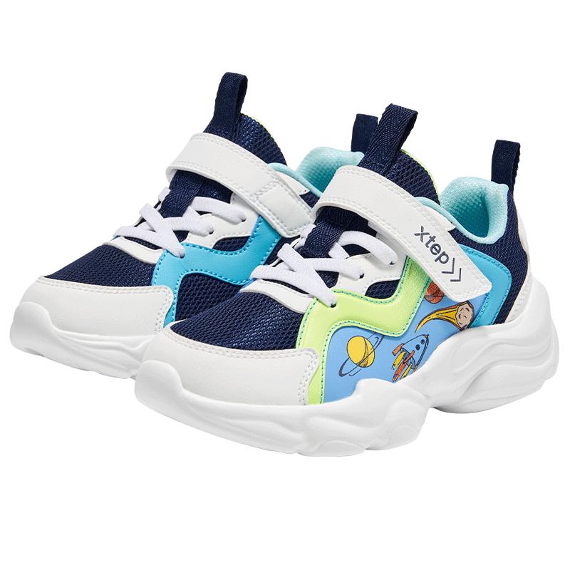 XTEP Boys Velcro High-Top Casual Sneakers 30