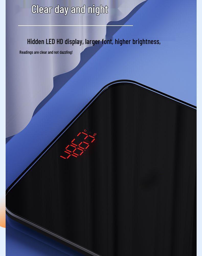 High Precision Rechargeable Household Body Weight Scale - Durable & Accurate