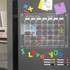Clear Acrylic Erase Boards Magnetic Magnetic Fridge Calendar Planning Note Board  Restaurant