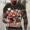 Vintage Motorcycle T Shirt For Men 3D Racing Girl Short Sleeve Tops Street Men's Biker T-shirt Oversized Tee Shirt Clothing