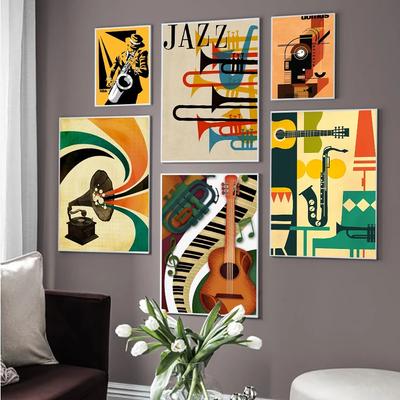 Strumento Musicale Lexus Chitarra Treno Pittura su Tela Poster e Stampe Nordici Immagini per Pareti per Soggiorno Decorazione Casa