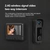 Wireless Intercom Doorphone with No Installation Required Wireless Video IP65 LED USB Japanese Instruction Manual Camera, [Two-Way Calling/Automatic