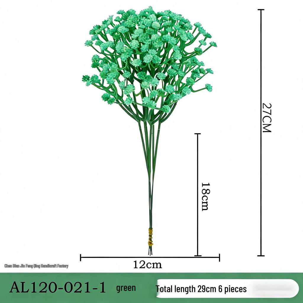 Baby's Breath Artificial Flower Hand Bouquet for Weddings, DIY Soft Rubber Floral Accessories