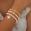 European & American Beach Multi-layer Beaded Shell Bracelet Set - Versatile Summer Ocean Jewelry