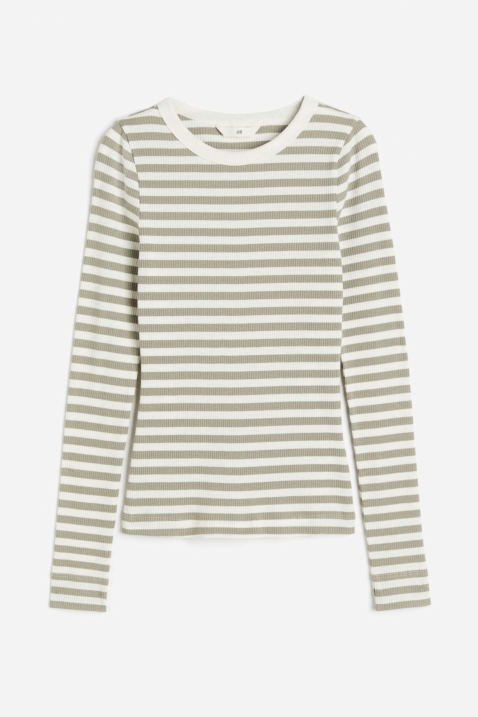 

Ribbed jersey top
