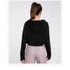 Women Spring and Autumn Loose Fitness Hooded Sports Long Sleeve Yoga Top