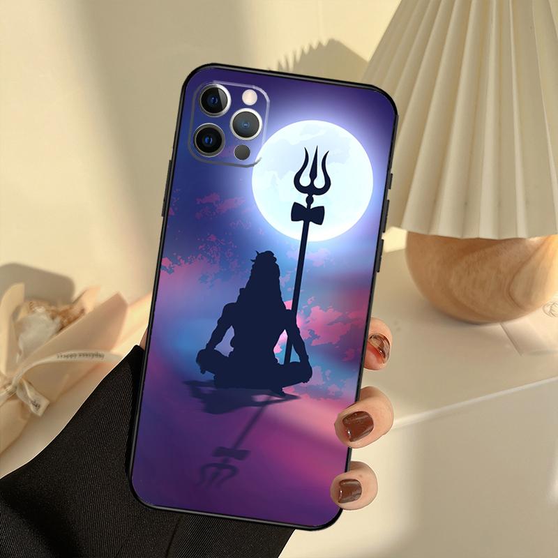 Lord Shiva Hindu God Case For iPhone 11 12 13 14 15 16 Pro Max Cover For iPhone 13 12 Mini XR X XS Max Plus