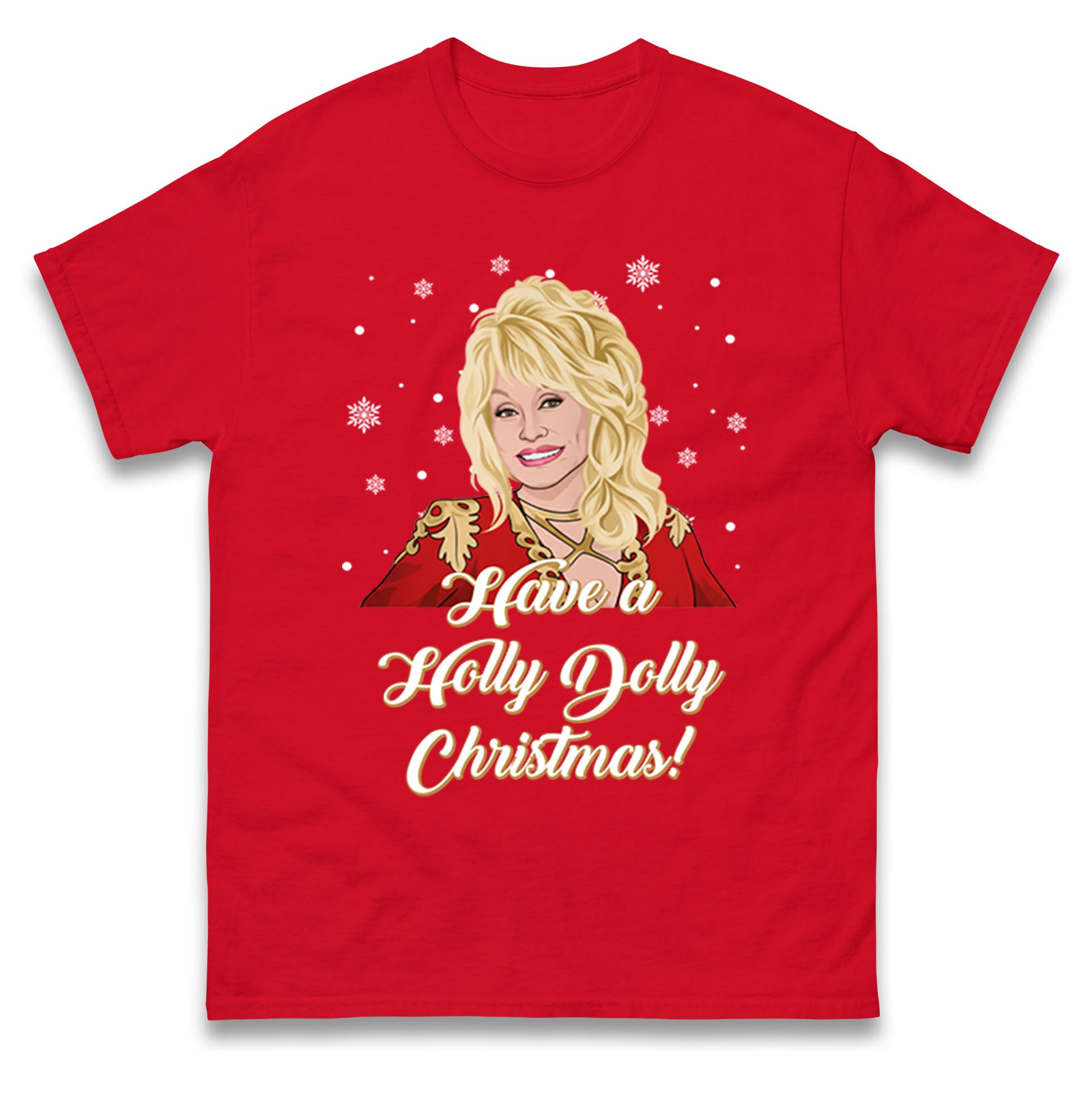 Dolly Parton Have a Holly Dolly Christmas T Shirt Tshirt Mens Womens Unisex Tops Tees L