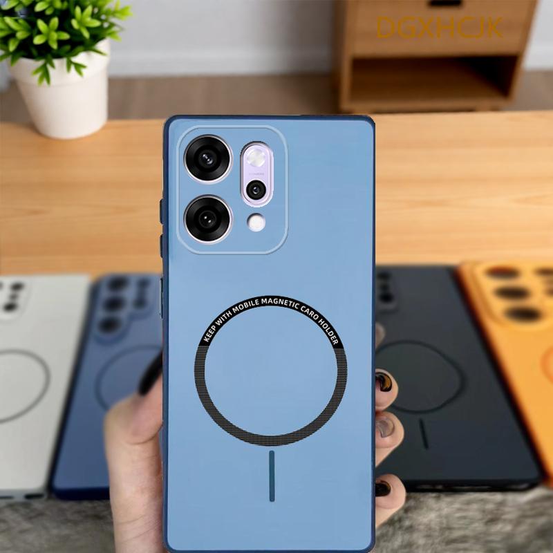 For OPPO Reno14 5G Case OPPO Reno14 Pro 5G Phone Case OPPO Reno14 5G Cover Color magnetic hard Silicone back cover OPPO Reno14