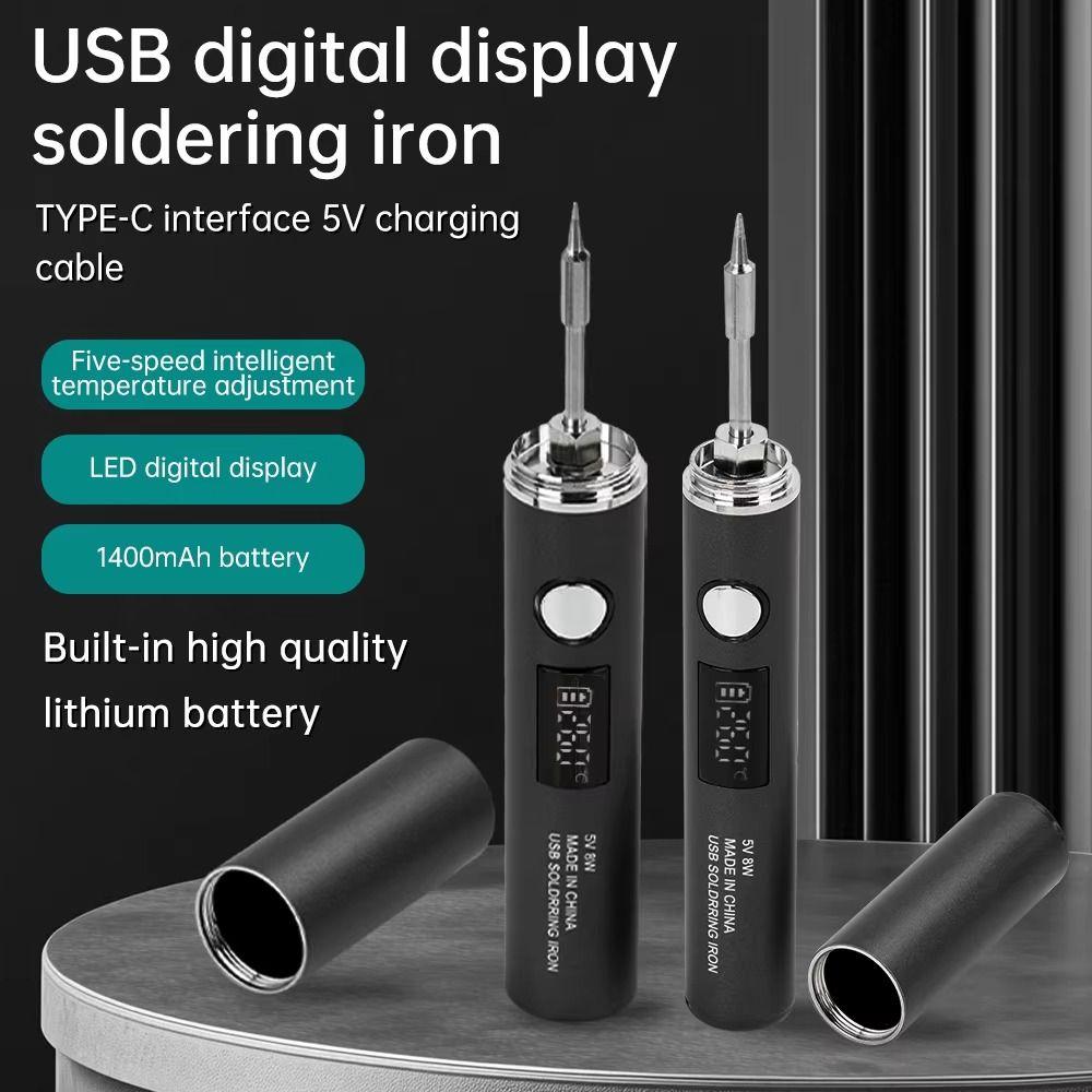 Temperature Adjustable Soldering Iron Welding Tool Plug and Play Wireless Soldering Iron  Welding