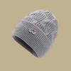 Thickened Knitted Middle-aged Elderly Hat Women's Winter Warm Mother Hat Grandma Winter Wool Hat Versatile Cotton Hat