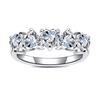 925 Sterling Silver Moissanite Diamond Heart Ring for Women, Stylish Stackable Valentine's Day Gift
