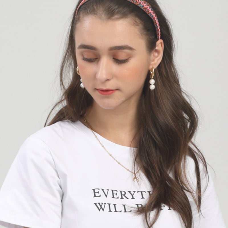 LALA Afrikanisches Muster Haarband P-ORANGE