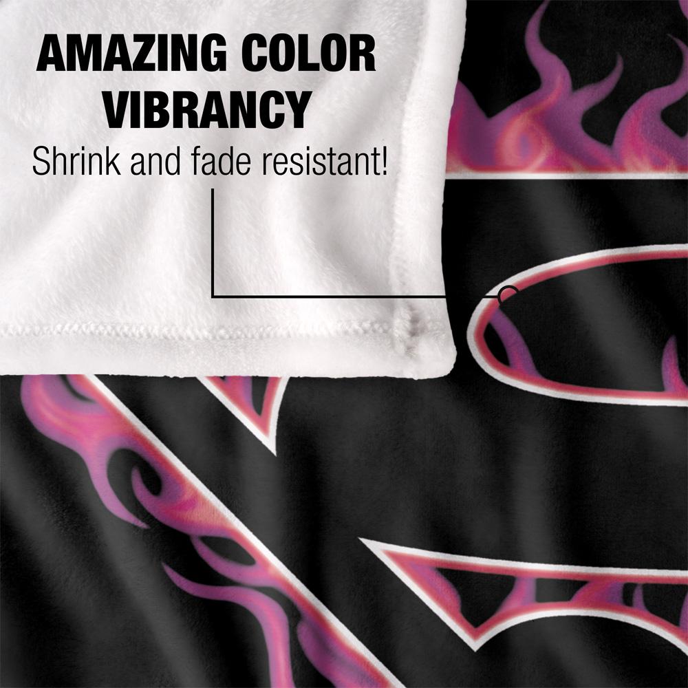 Superman Flame Logo Blanket
