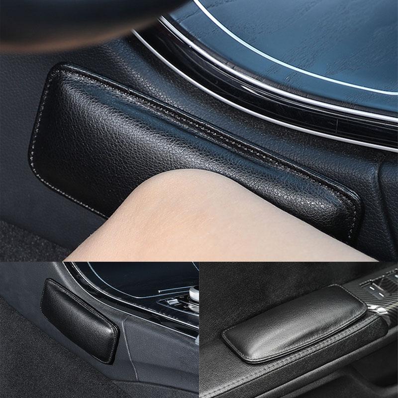 SEAMETAL Leder Auto Beinpolster Kniepolster Kissen Oberschenkelstütze Mittelkonsole Tür Armlehne Kniepolster