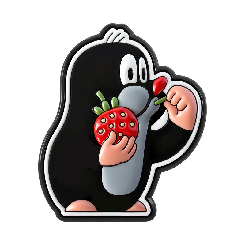 

The Mole Storybook Enamel Pins Cartoon TV Series Brooch Lapel Badges Cute Animal Strawberry Jewelry Gift for Kids Friends