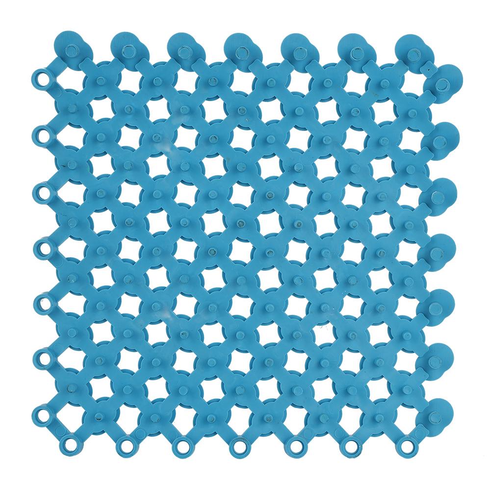 6Pcs 20x20cm NonSlip Splicing Interlocking Floor Mat for Kitchen Bathroom Shower Pool Balcony(Blue )