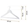 Wooden Clothes Hangers 30 Pcs Ms-858 Massido
