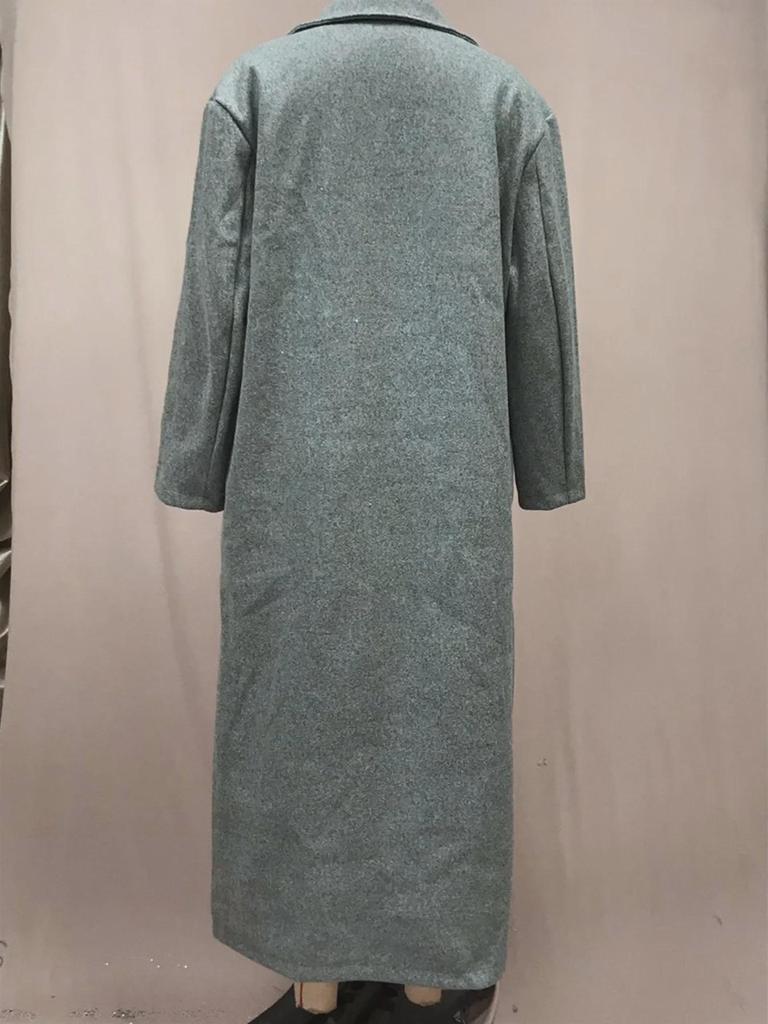 2025 Europäische und amerikanische Damen-Plüsch-Langarm-Reversjacke für Herbst/Winter