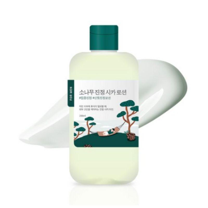 ROUND LAB For Men Pine Calming Cica Lotion 200ml – Lightweight Moisturizing Lotion for Sensitive Skin, Soothing & Skin Barrier Care