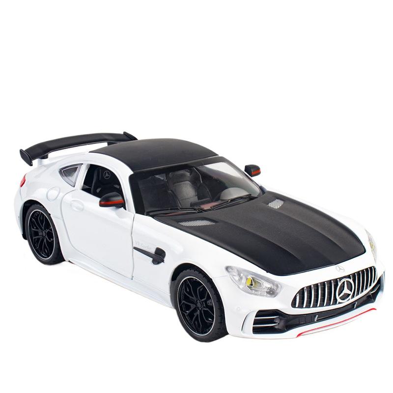 1/24 BENZ GTR Legierungs-Automodell Hochsimulations-Diecasts-Spielzeug mit Ton und Licht Rückziehfahrzeuge Dekoration Spielzeug für Kinder Geschenk