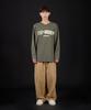 ASTRAL PROJECTION Ap Club Oversized Long Sleeve T-Shirt_Khaki