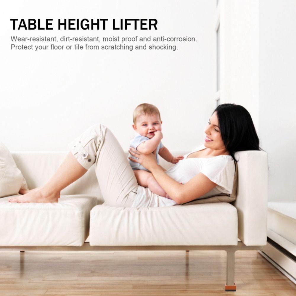 Adjustable Furniture Foot Pad Anti-slip Table Chair Support Bed Furniture Riser  Floor Protection