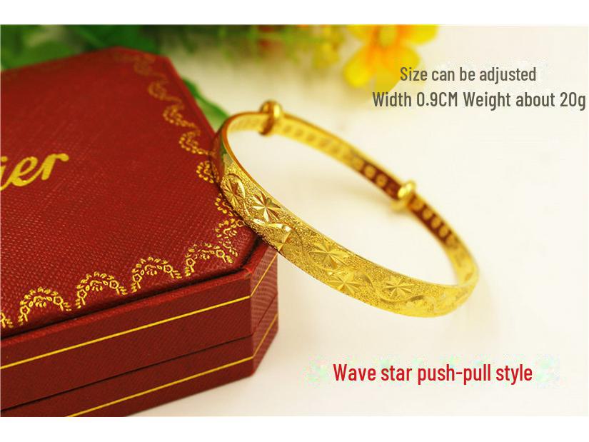 

Довговічний в єтнамський браслет із золотим піском та мідним покриттям для наречених