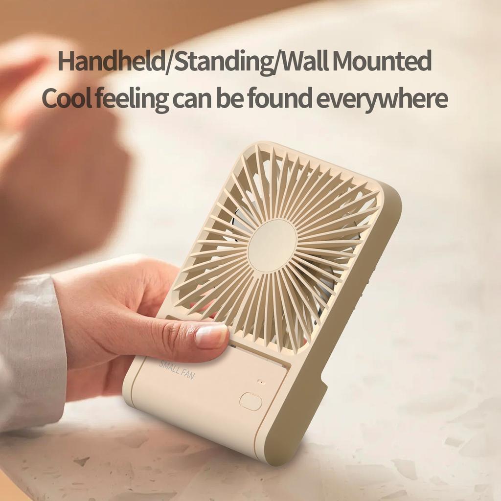 2025 New Unique Portable Rechargeable Fan 360 Degree Angle Adjust Wall And Table Fans Home USB Mini Desktop Charging Fans