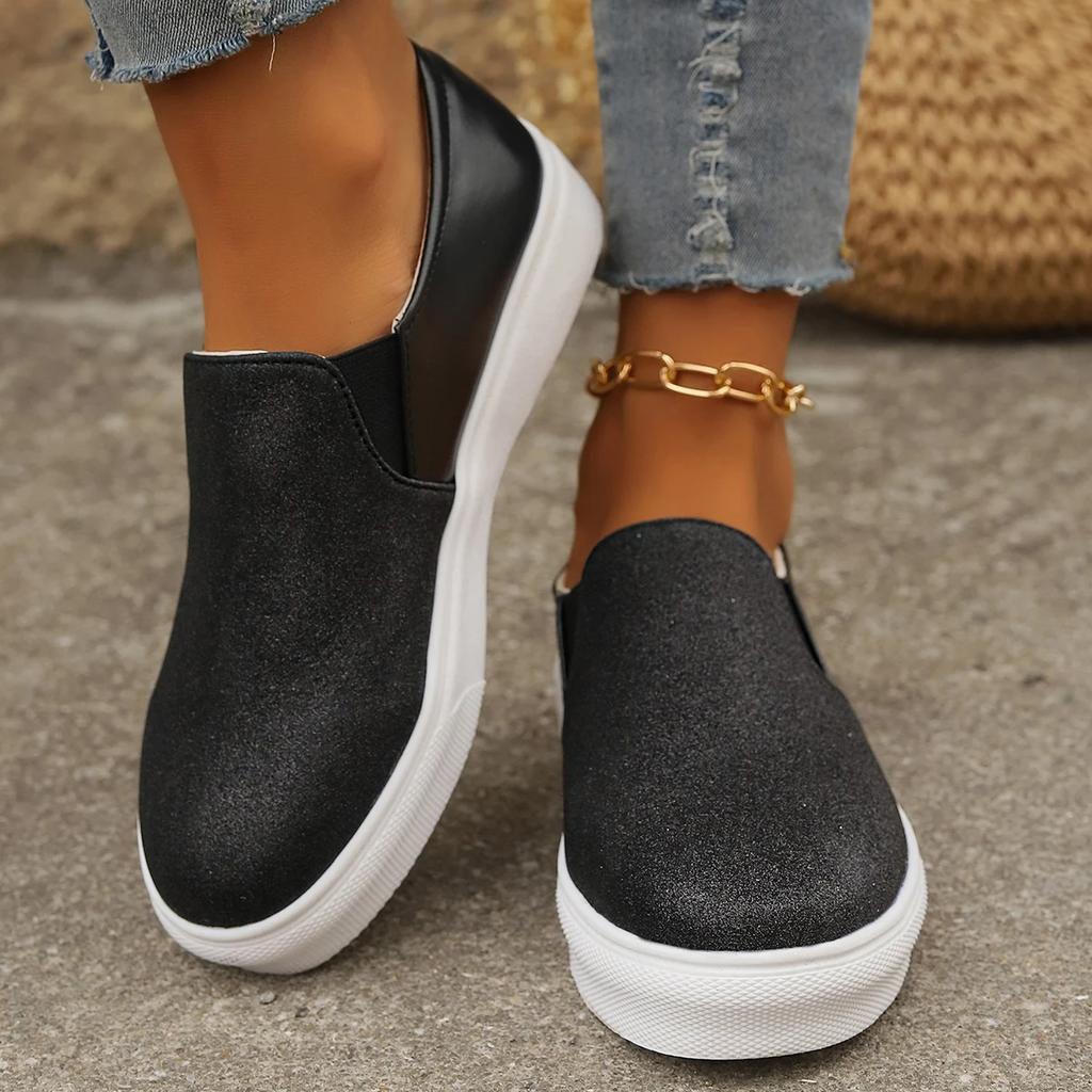 Fashion Women Slip On Sneakers with Arch Support Lightweight Jogging Shoes Comfortable Casual Running Sneakers Female Travel Shoes